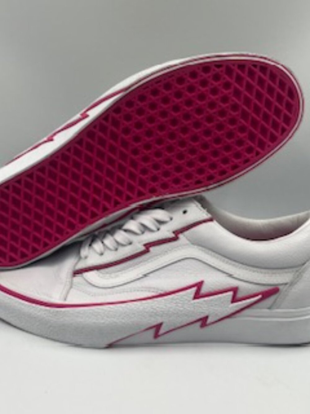 NEW Vans Old Skool Bolt Sneakers UNISEX Men’s 11.5 Women’s 13 White Leather NWOB
